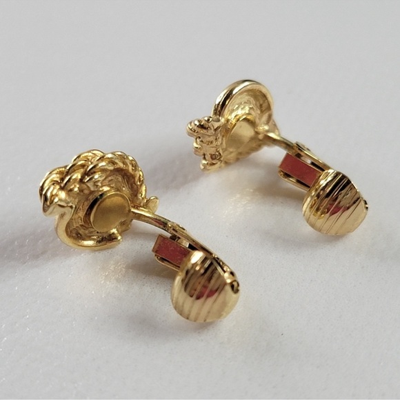 CHRISTIAN DIOR Gold Plated Earrings - Picture 2 of 4